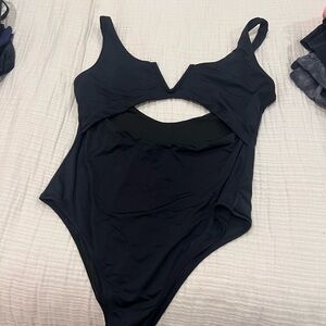 Black One-Piece Swimsuit